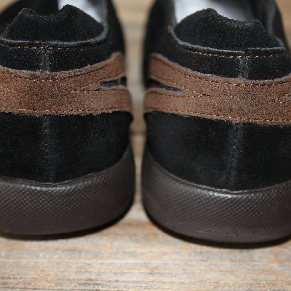 SALE Peace Mocs "Denise Wide" 7 Wide Black & Brown Cushioned Slipon New - Picture 12 of 13